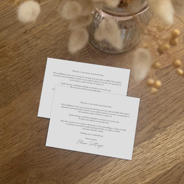 Custom Guest Welcome Cards (A6 Size) - Image 5