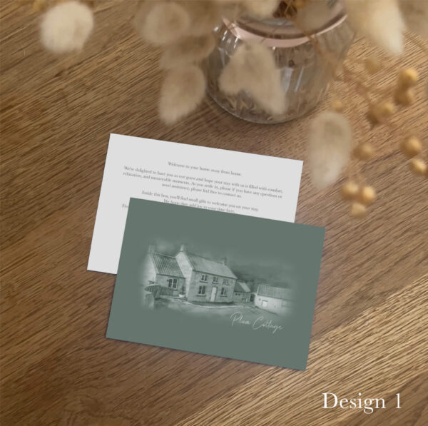 Custom Guest Welcome Cards (A6 Size)