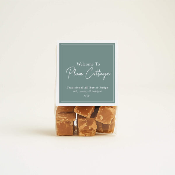 Traditional All Butter Fudge With Custom Label